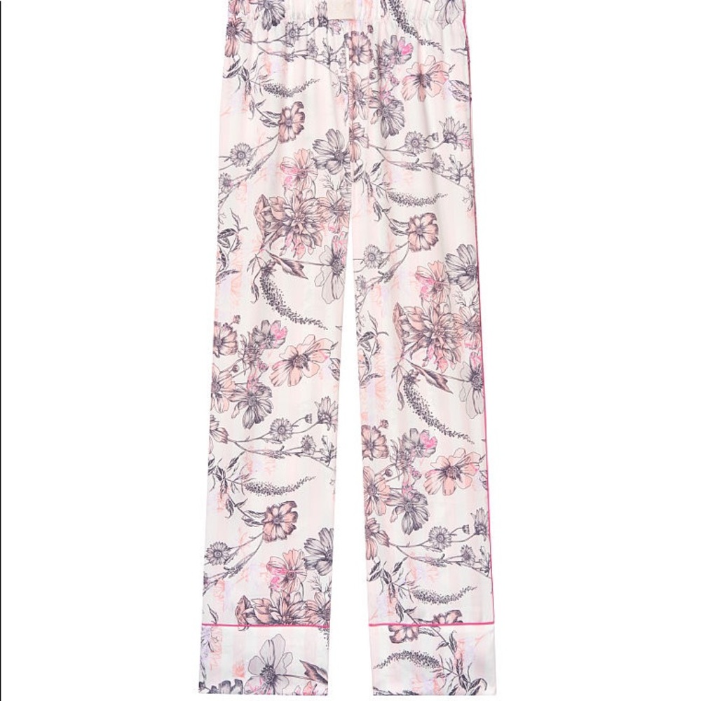 NWT Victoria’s Secret floral satin sleep pj pants - Picture 4 of 4